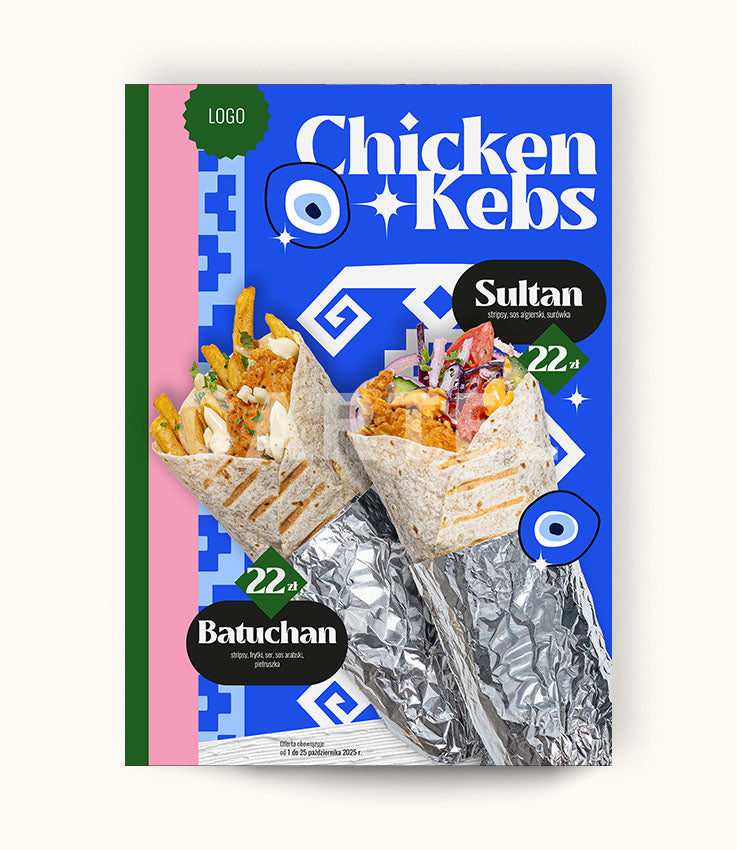 Chicken Kebsy - plakat i receptura