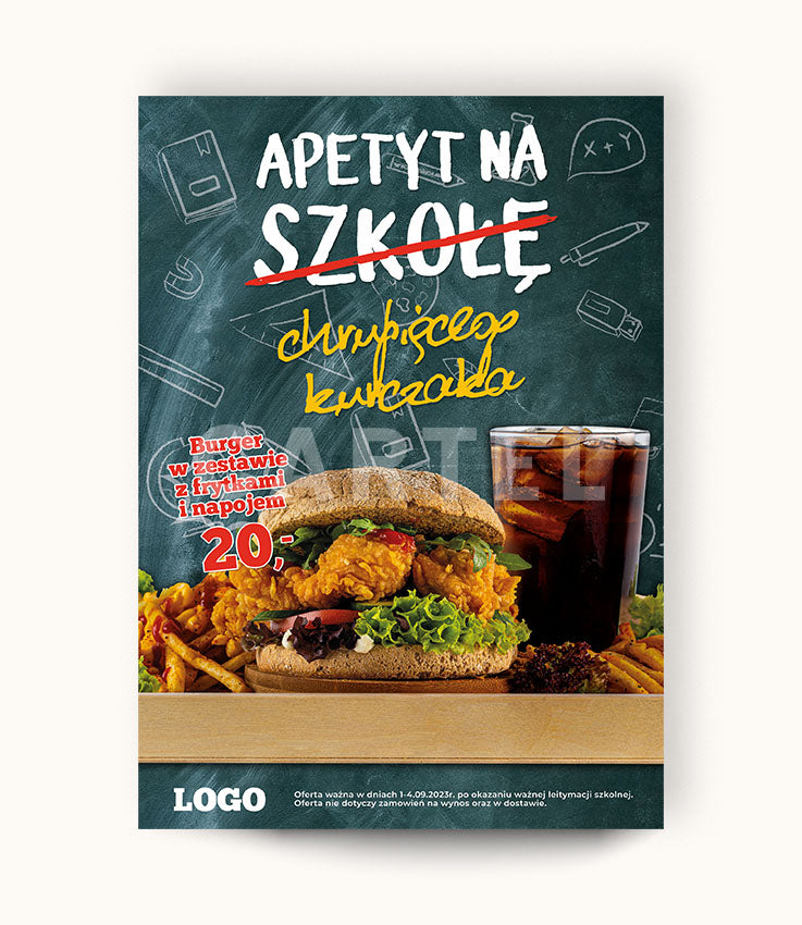 Apetyt na szkołę - plakat