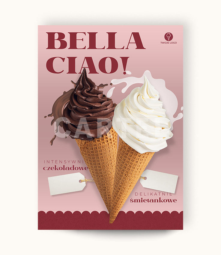Bella Ciao / lody włoskie - plakat