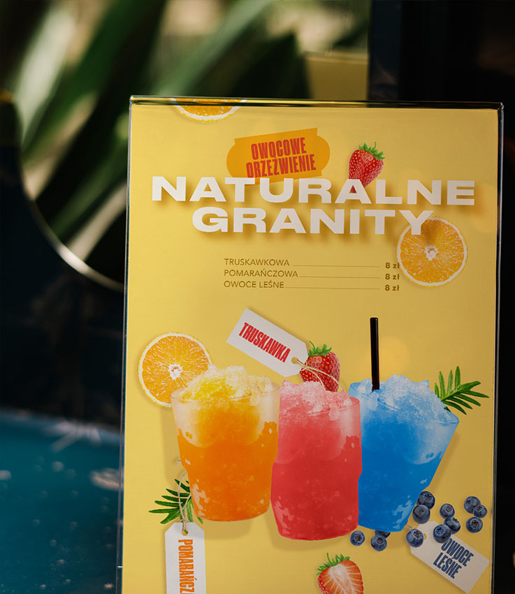 Naturalne granity - plakat
