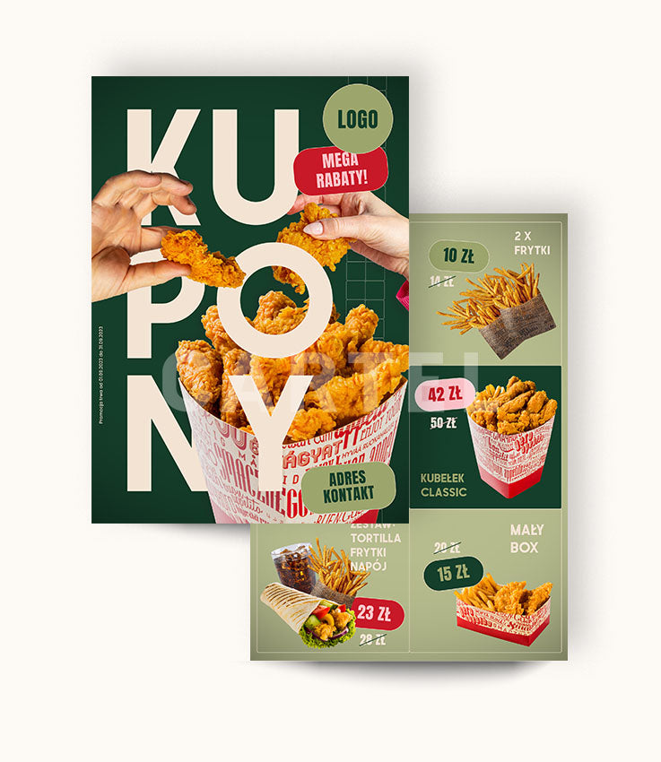 Ulotka z kuponami promocyjnymi