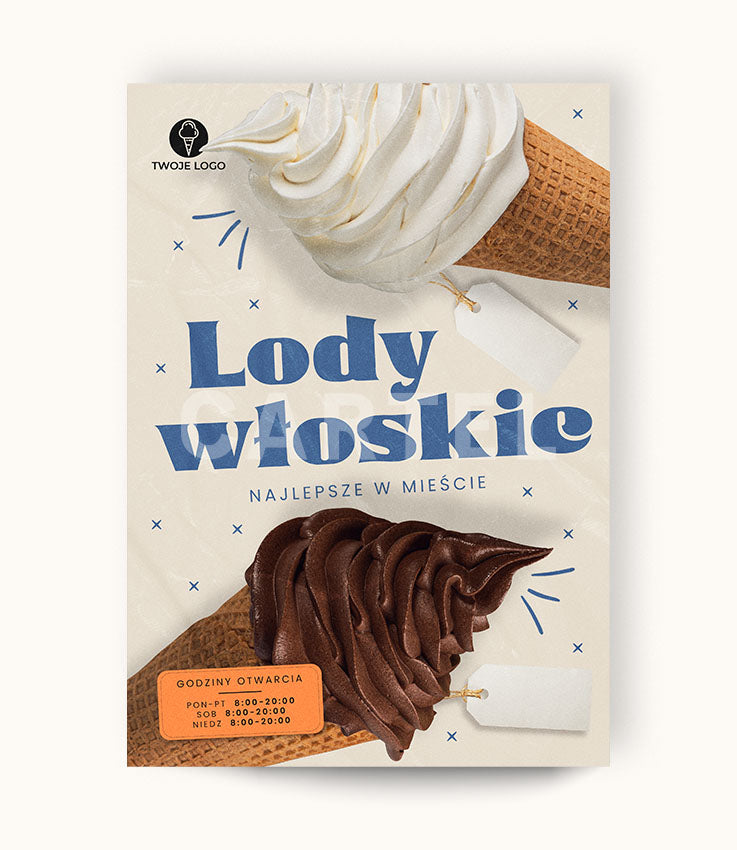 Lody włoskie - plakat