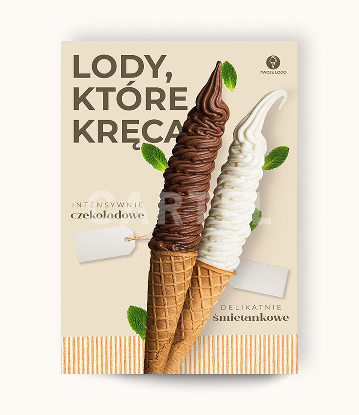 Lody, które kręcą / świderki - plakat