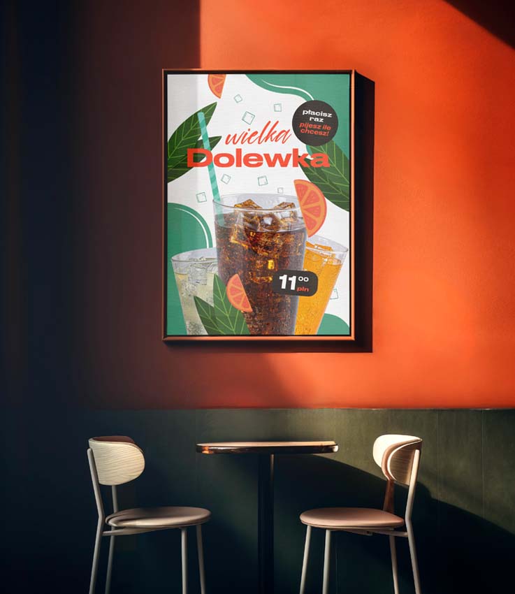 Wielka Dolewka - plakat i stojak na stół