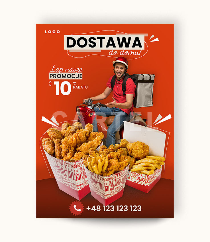 Dostawa do domu - plakat i receptury