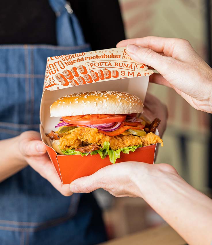 Opakowanie na burgera 25 szt.