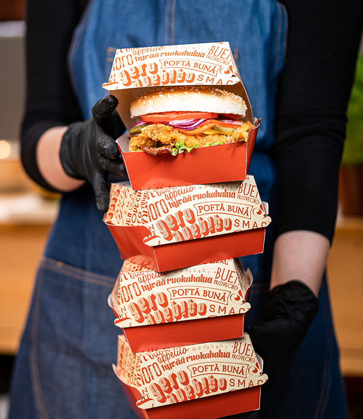 Opakowanie na burgera 25 szt.