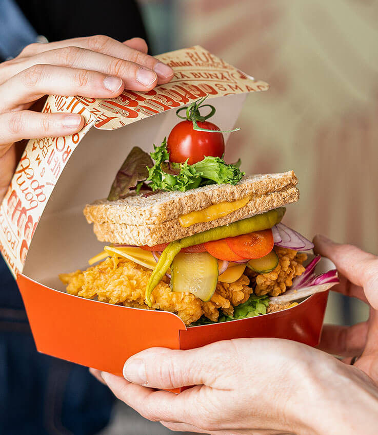 Opakowanie na burgera 25 szt.