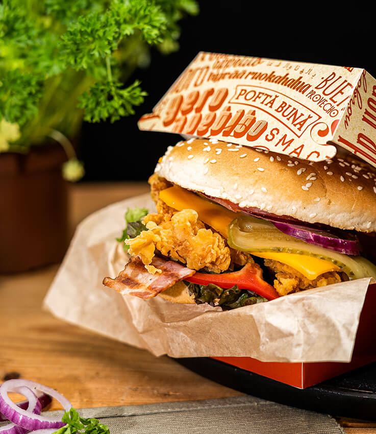 Opakowanie na burgera 25 szt.