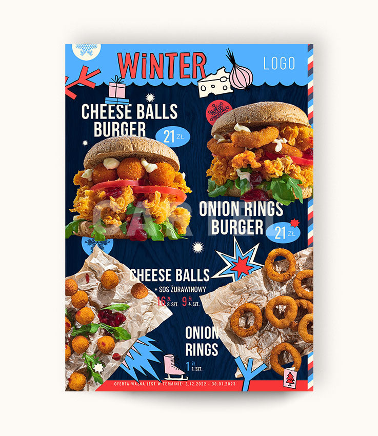 Winter - plakat, receptura i zdjęcia na social media