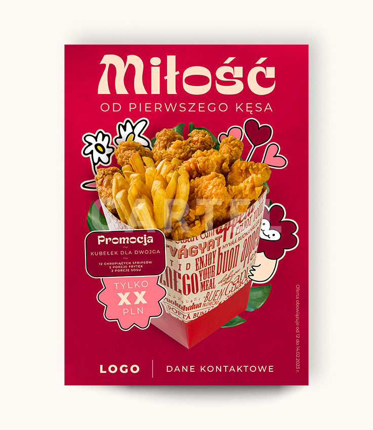 Miłość od pierwszego kęsa - plakat i receptury