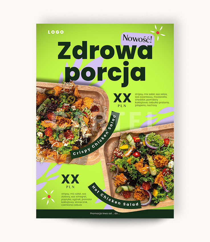 Zdrowa porcja – plakat i receptury