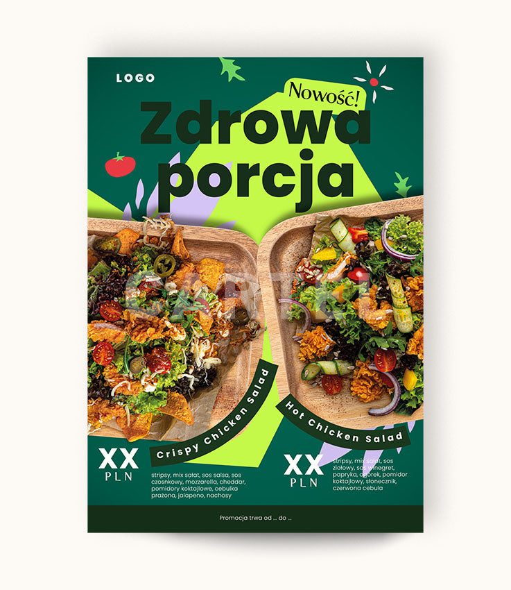 Zdrowa porcja – plakat i receptury