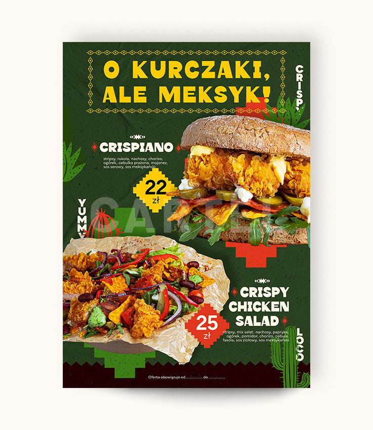 O kurczaki, ale meksyk - plakat i receptury