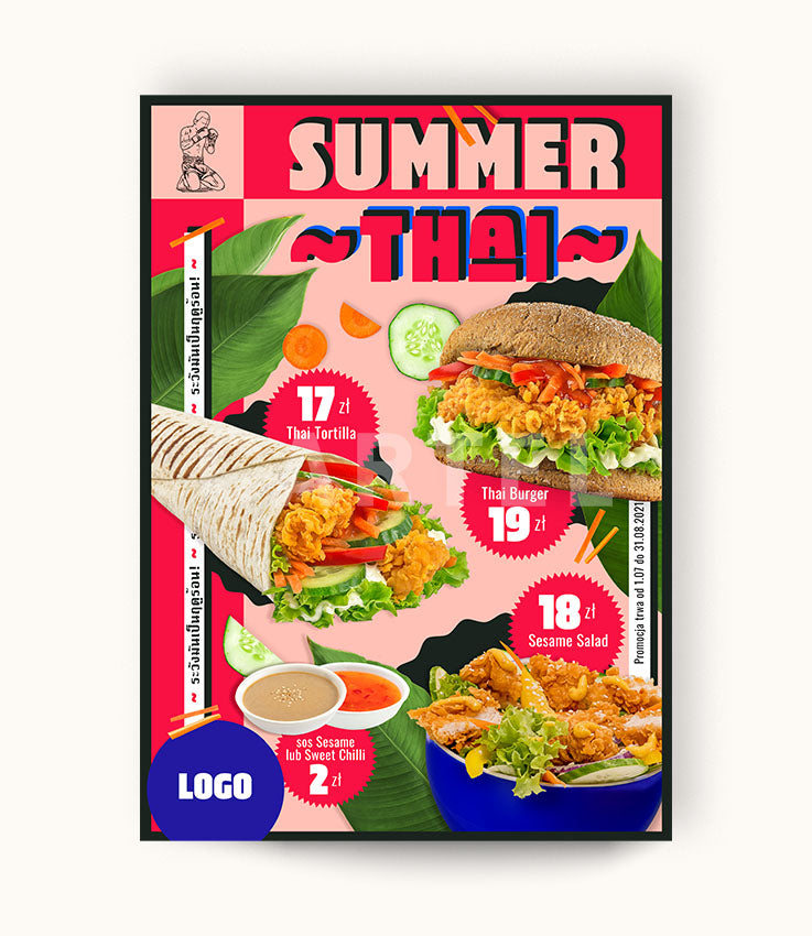 Plakat Summer Thai II - plakat, receptury, zdjęcia produktów